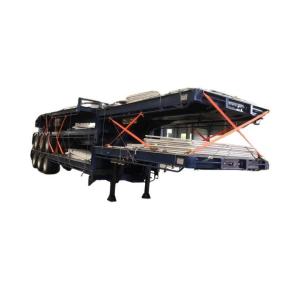 70 80 Ton Lowbed Semi Trailer Low Loader Transport Heavy Equipment Extendable