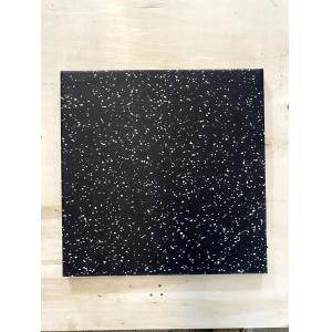 Cheap Construction Industry Black Recycled Rubber Flooring Tiles with Different Color EPDM Flecks for Home and Commercial Gym Flooring for sale