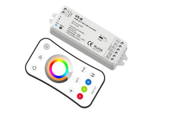 Quality 5 Channel Touch Screen LED RGB Strip RF Controller , LED Strip Lights WIFI Controller  wholesale