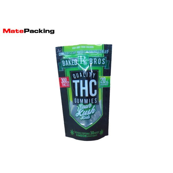 Glossy Printing Window Front Stand Up Plastic Pouches Tobacco Pouch Moisture