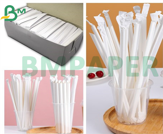 28gsm 27mm 29mm White Straw Wrapping Paper Bobin For Pack Plastic Straws 28gsm 27mm 29mm White Straw Wrapping Paper Bobin For Pack Plastic Straws