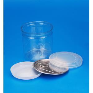 PET Material Empty Plastic Jars , High Durability Plastic Food Containers