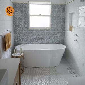 Fireproof Artificial Stone Bathtub Modern Freestanding Bath