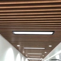 Quality Shopping Mall Aluminum U Baffle Ceiling 0.5mm Thickness Easy To Disassemble wholesale