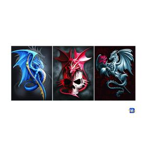 Flip Lenticular 3D Posters With Skull Designs / Lenticular Photo Printing