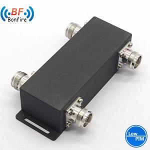 Black 4.3/10-Female RF Hybrid Combiner 698-3800MHz 2X2 3dB Hybrid Coupler for