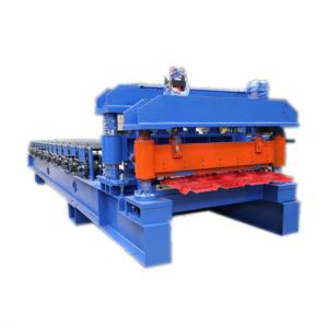 Color Steel Metal Glazed Tile Sheets Roll Forming Making Machine For 0.3mm-0.8mm