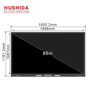 86 inch Interactive touch screen 4mm tempered glass whiteboard flat panel