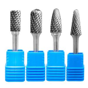 Unicolor Yg8 6mm 6.35mm 1/4" Shank Dremel Rotary File Long Shankbur Solid