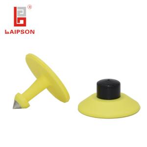 28mm Plastic Pig Ear Tags Seal Head Number Bar Code Print Insurance Use