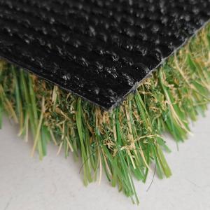 Three Types Of Grass Shapes Mixed 38mm Outdoor Green Artificial Grass With Low