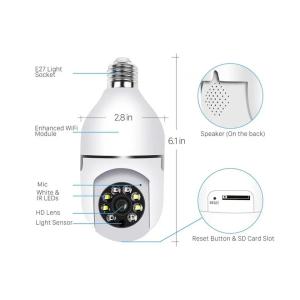 1080P Indoor Night 360 TUYA Wifi CCCTV Wireless Camera E27 Dome Socket One Way