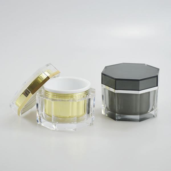 150 ML Capacity Acrylic Skin Care Container Irregular Shape Jar Plastic Container OEM/ODM