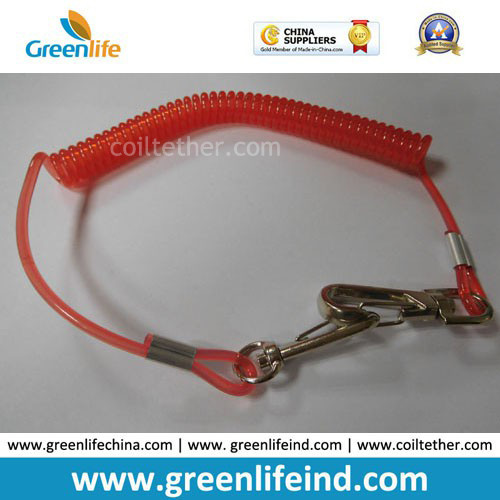 Quality Red Hot Selling PU Spring String Coil Lanyard Tether wholesale