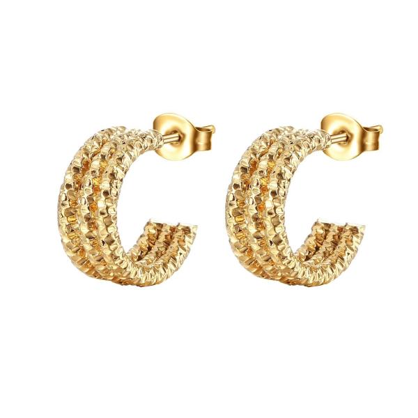 Quality Unisex Full Pave Diamond Earrings Medium Size With Screw Back Fastening Solution wholesale