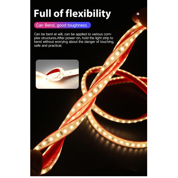 12V 24V IP68 Waterproof Outdoor LED Strip Lights 120leds/M LED Night Light Strips Sincere Solid Silicone Dimmable Strip