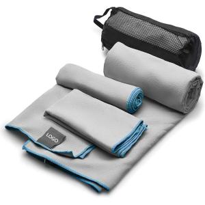 Custom Microfiber Gym Towels Quick Dry Lightweight Sport Towel Set