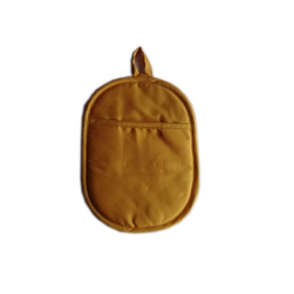 Quality Fabric Potholder wiith Weaved Silionce Grip with Pocket ,Yellow wholesale