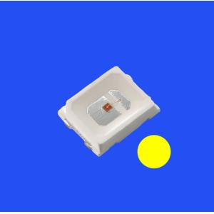 Cheap SMD2835 2.8x3.5mm Yellow Color 590-595nm 2-4LM 120deg Transparent Lens PCT Bracket Diode Light for sale