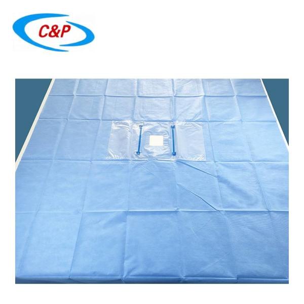 Quality PP PE Ophthalmic Surgical Drape Sterile Towel Wth Double Pouch Blue wholesale