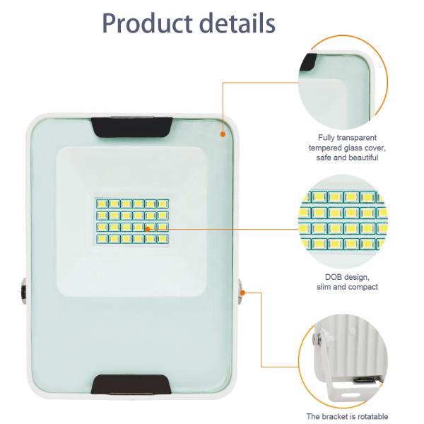 Stadium Outdoor LED Solar Flood Lights Waterproof Ip65 30w 50w