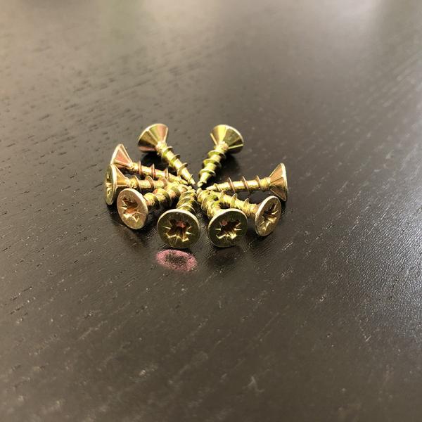 15mm Pozidriv Cross Recessed Countersunk Full Threaded Flat Head Chipboard