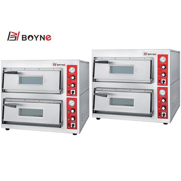 Quality Bakery Shop Stainless Steel Commercial High Temperature Two Deck Pizza Oven wholesale