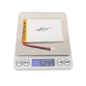 Lithium Polymer Battery Pack 8.8wh 3.7V 2400mAh 505573 Low Temperature For