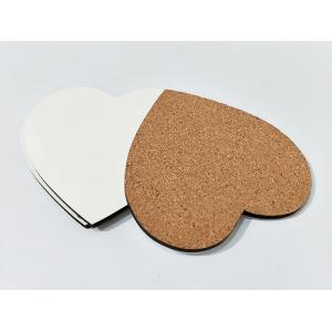 Amazing 100x100mm Delicate Heart Shape Sublimation MDF Blank Coaster for Wedding