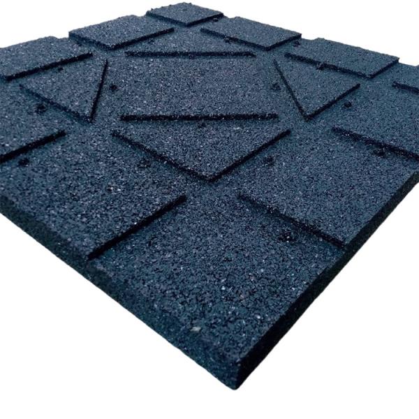 Quality Rubber Horse Stable Mats Heavy Duty 500 X 500 X 30mm Equine Hammer Top Strong Adhesion On The Back wholesale