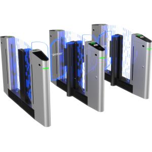 DOOR Turnstile Silver Red Gold Speed Gate With IC Card Face Recognition