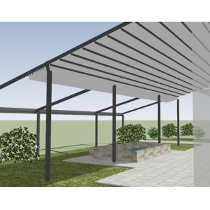 Retractable Shade Awning  SUNC Custom PVC Pergola System With Sliding Canopy