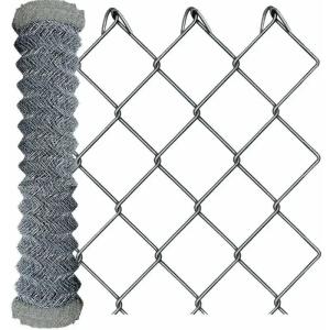 Cheap High Quality 6 Foot 8FT 10FT PVC Chain Link Fence Price Galvanized Cyclone Wire Fence Metal Panel for Garden Outdoor for sale