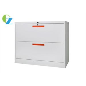China Cabinet Customized 0.8mm Office Lateral File Cabinets Two Drawers on sale