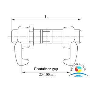 Cheap Shipping Container Parts Loose Fitting In Hold Bridge Fittings for sale