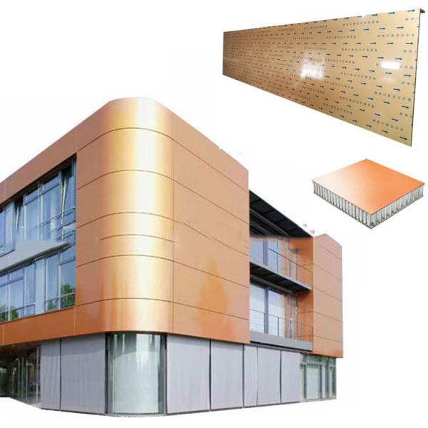 Quality Max Size 2mx12m Large Aluminum Honeycomb Cladding Panels For Curtain Wall Decoration wholesale