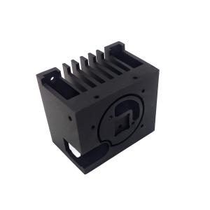 Anodized Black Aluminum Extruded Heat Sink With CNC Machine Rustproof