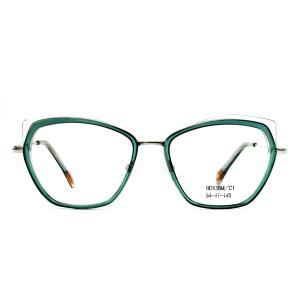 China BD136M Customized Vintage Square Glasses Acetate Metal Frames For Women on sale