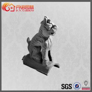 Chinese Decorative Roof Tiles Clay Unglazed Matt Dragon Pattern Traditional
