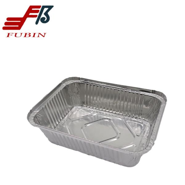 Quality OEM Rectangular Foil Trays Disposable Aluminum Container For Restaurant wholesale