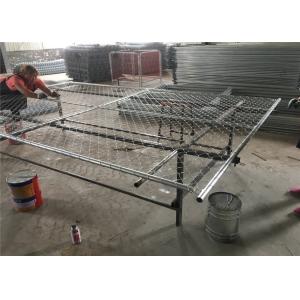 Chain Link Fence Panels 6' x 14' cross brace mesh 57mm x 57mm x 2.8mm wire tube