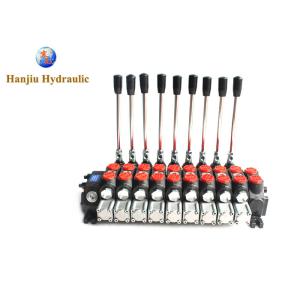 China Truck Cranes Fluid Power Part Sectional Control Valve 9 Spools BSP 1/2Port on sale