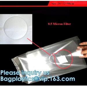 Autoclavable Mushroom Grow Bags Bulk with Microporous Filter Patchs - Large 8"x5