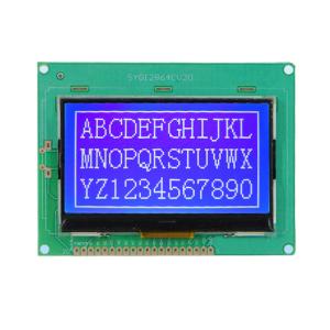 Cheap Parallel Interface 3 Inch COG LCD Module 350 Cd/M2 128x64 20 Pin LCD Display for sale