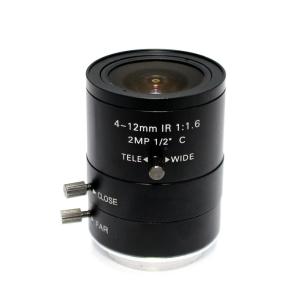Cheap IR C Mount 2.0 Mega Pixel HD Industrial Lens Vari - Focal Manual Iris 2MP 4-12mm for sale