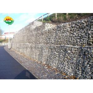 60x80mm Gabion Box Wire Mesh , Anti Danger Fencing Hexagonal Gabion Basket