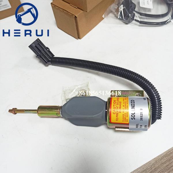 3932530 3932529 Solenoid For R220-5 R210-3 Flameout Solenoid Valve Fuel Stop Valve