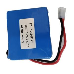 Rechargeable Battery Pack 11.1V Lithium Battery Pack 3000mah 3s1p