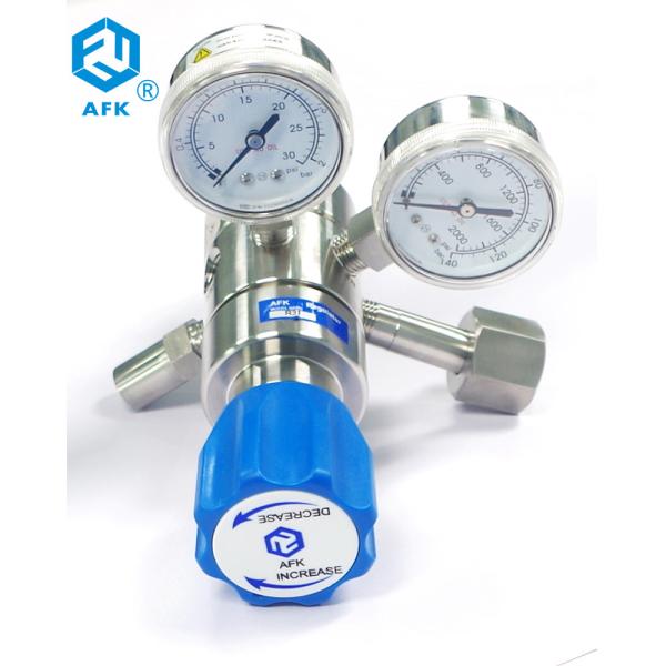 Quality Argon Oxygen Cylinder 1/4" NPT SS316 Gas Pressure Regulator wholesale