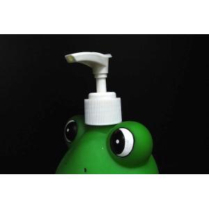Green Frog Character Customized Cartoon Shampoo Bottle 6 Inch For Home